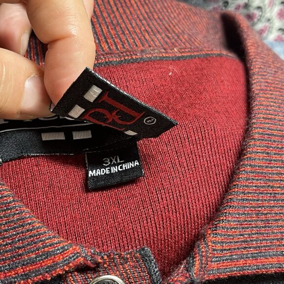 Royal Prestige Mens Polo Sweater Size 3XL Colorblock Elbow Patches Grandpacore - Picture 11 of 13